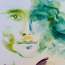 Portrait de Luca - watercolor on paper 25x25cm