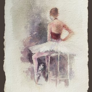 La ballerine - watercolor on paper 20x30cm