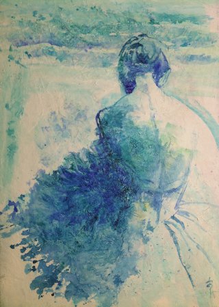 La danseuse - color ink on korean paper 45x65